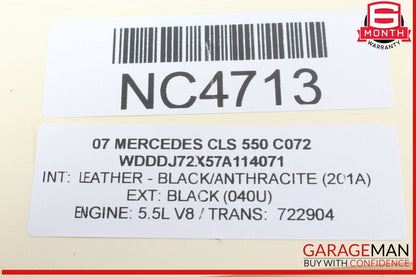 06-11 Mercedes W219 CLS550 CLS55 Rear Right Door Control Module 2198200326