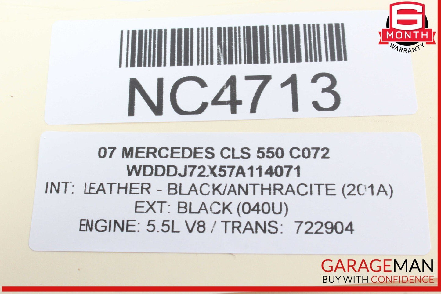 06-11 Mercedes W219 CLS550 CLS55 Rear Right Door Control Module 2198200326