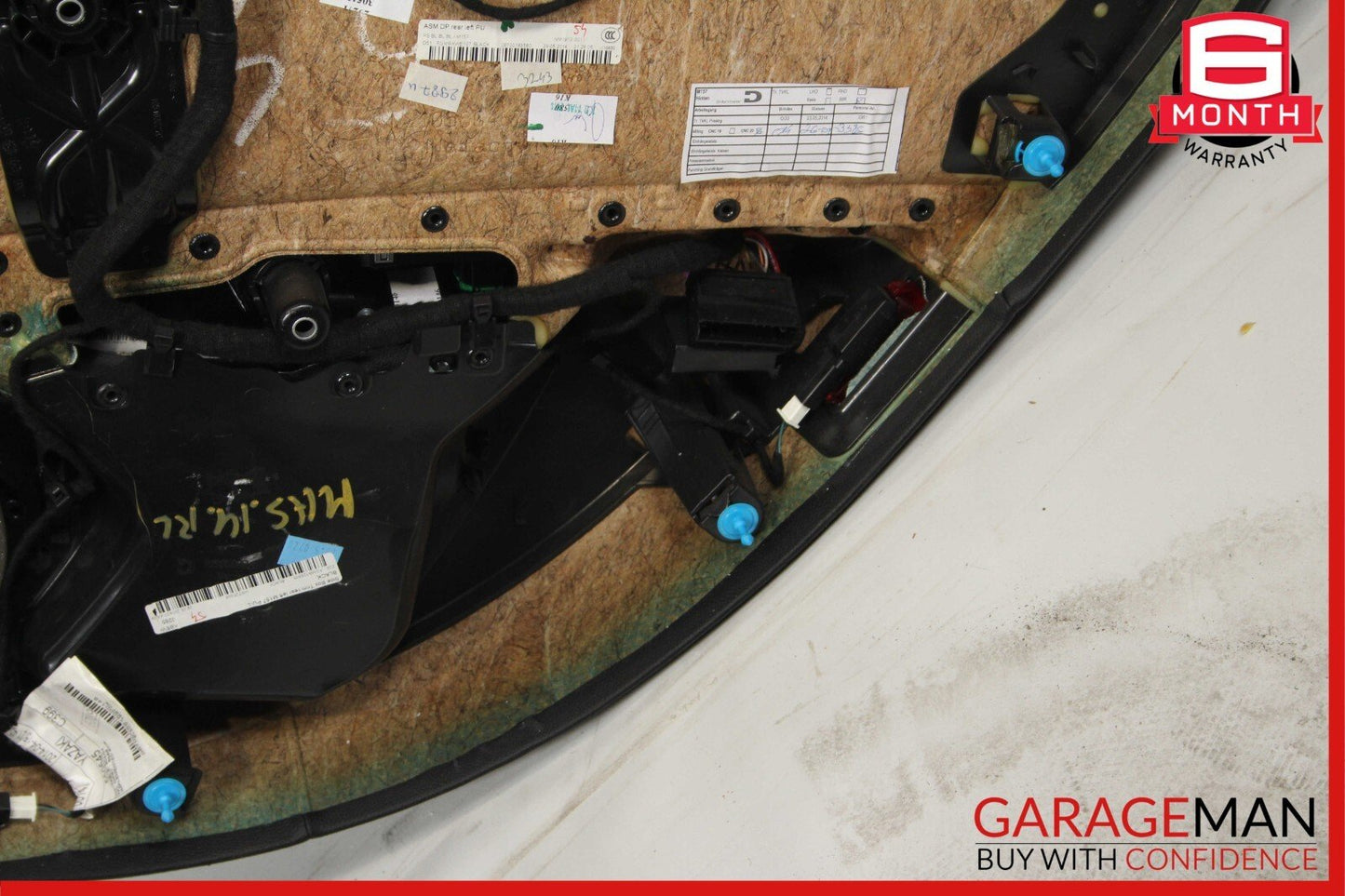 14-17 Maserati Ghibli Rear Left Side Complete Interior Door Panel Cover Black