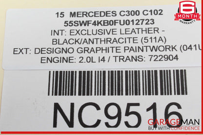 15-20 Mercedes W205 C300 GLC43 AMG Center Dash Dashboard Air A/C Vent OEM
