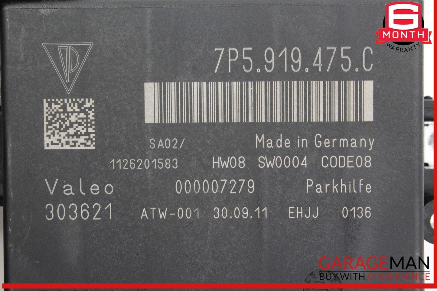 11-14 Porsche Cayenne 958 Park Parking Assist Control Module Unit 7P5919475C OEM