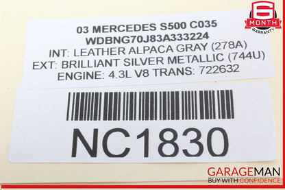 03-06 Mercedes W220 S500 Engine Control Unit Module ECM ECU 1131533079 OEM