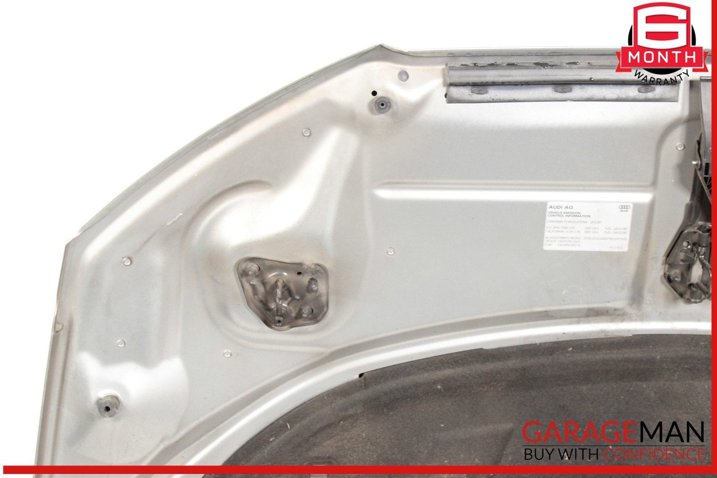 12-18 Audi A6 S6 Front Bonnet Hood Shell Cover Panel Assembly Gray OEM