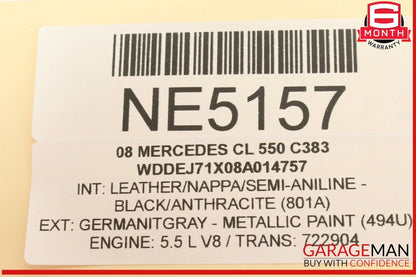 07-14 Mercedes W216 CL550 Front Right Passenger Side Door Control Module OEM