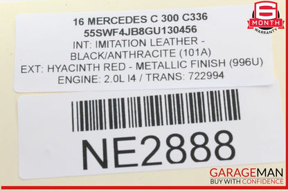 15-20 Mercedes W205 C300 GLC350e Front Right Side Door Lock Latch Actuator OEM