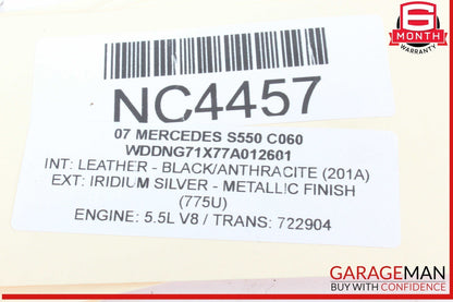 07-14 Mercedes W221 S550 S450 CL550 Trunk Lid Unlock Release Handle OEM