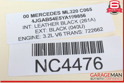 98-05 Mercedes W163 ML320 ML430 Dashboard A/C AC Air Vent Left Driver Black OEM