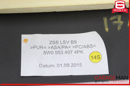 17-24 Audi A4 Upper Steering Column Cover Trim Panel Black 8W0953497 OEM