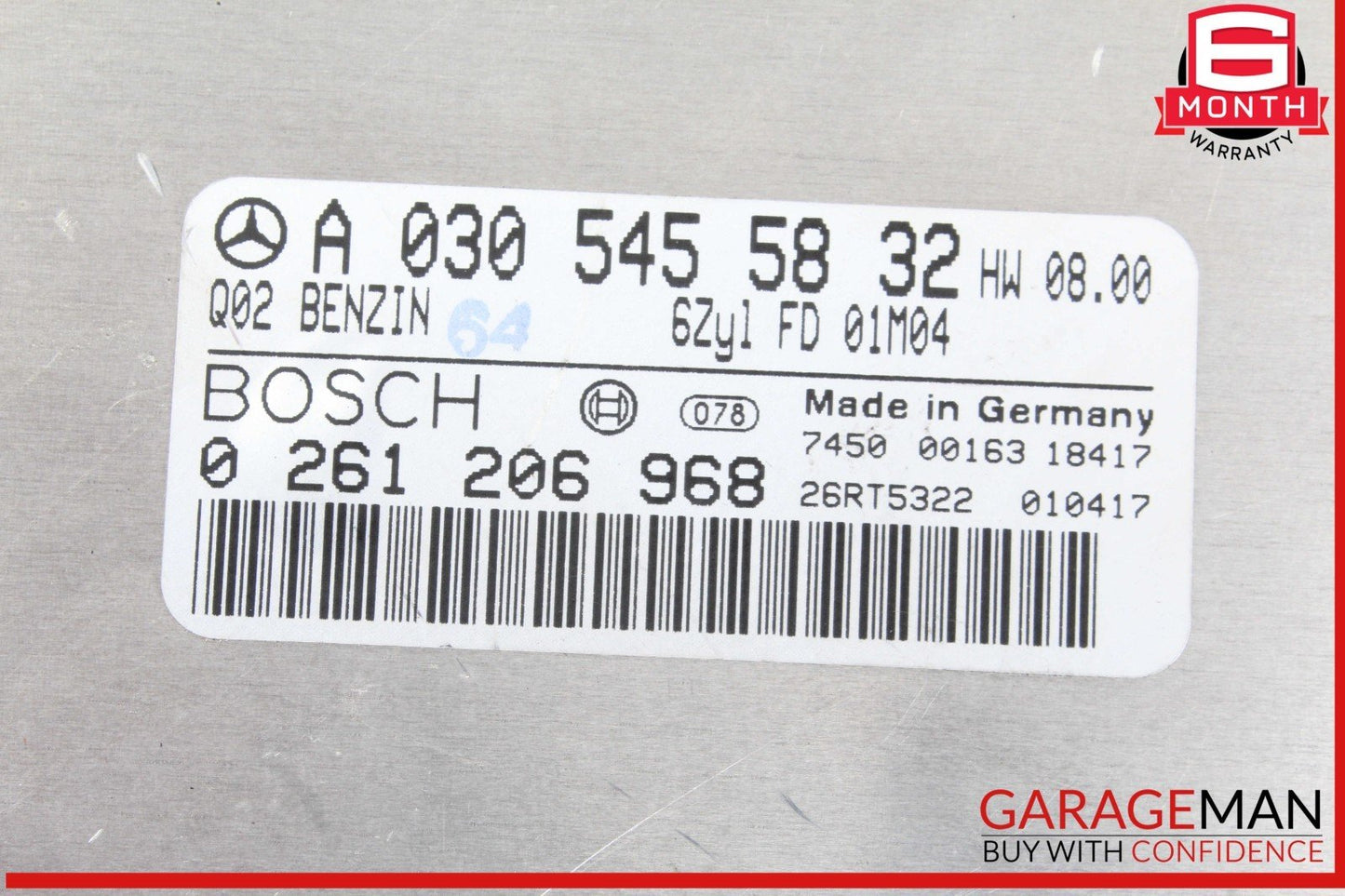 01-02 Mercedes W163 ML320 CLK55 E55 AMG ECU Engine Control Module 0305455832 OEM