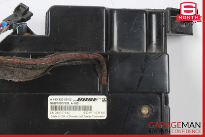 98-05 Mercedes W163 ML320 ML430 Audio Sound System Subwoofer Box Assembly OEM