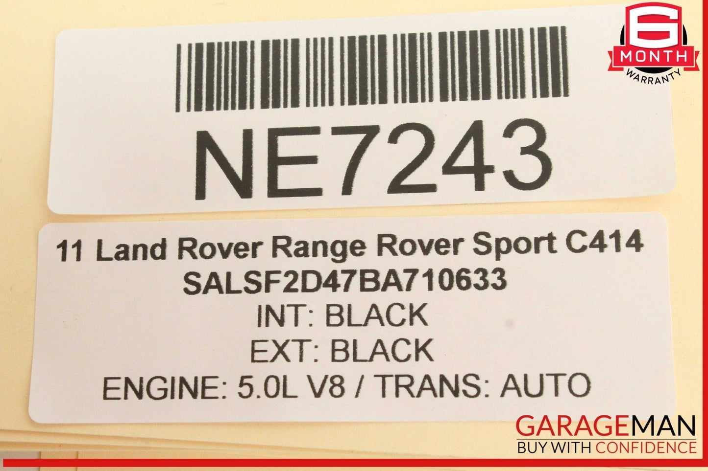 10-13 Land Rover Range Rover Sport Rear Right Side Door Lock Latch Actuator OEM