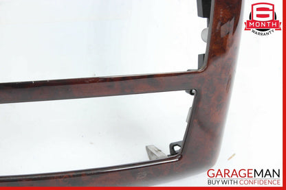 07-13 Mercedes W221 S550 S63 AMG Center Console Rear AC Control Trim Bezel Wood