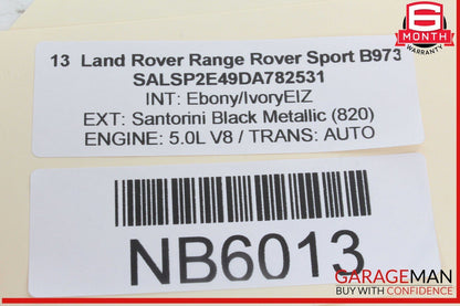 10-13 Land Rover Range Rover Sport Rear Left Driver Side Seat Belt Seatbelt