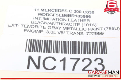 08-14 Mercedes W204 C300 Rear Left Driver Side Door Control Module Unit OEM