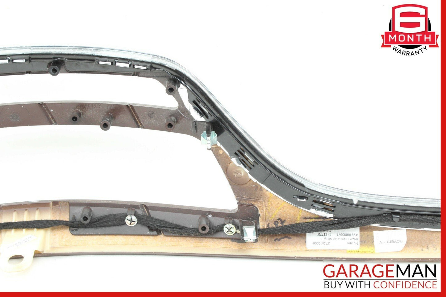 07-09 Mercedes W221 S550 Front Dash Dashboard Center Trim Panel Cover Bezel Wood