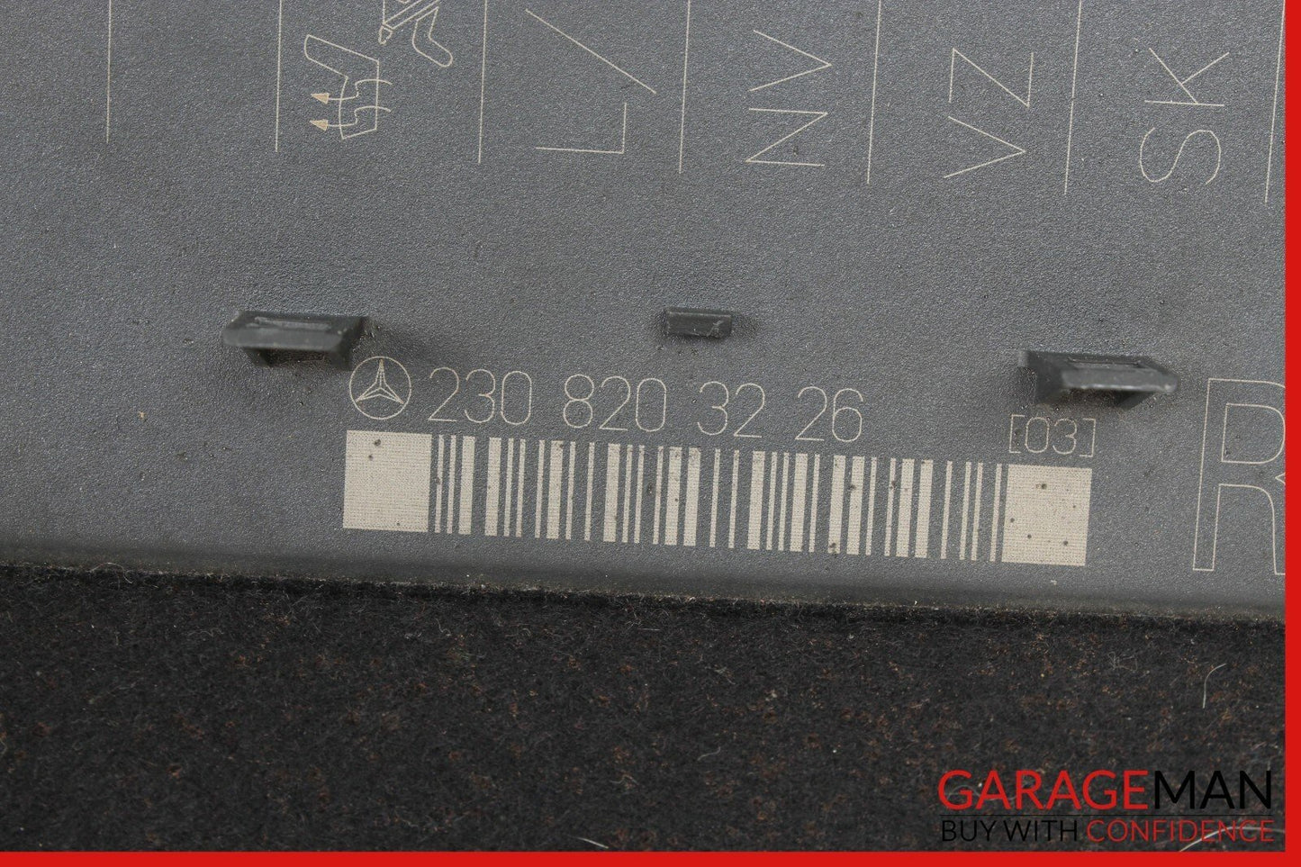 03-08 Mercedes R230 SL500 Front Right Passenger Side Under Seat Control Module