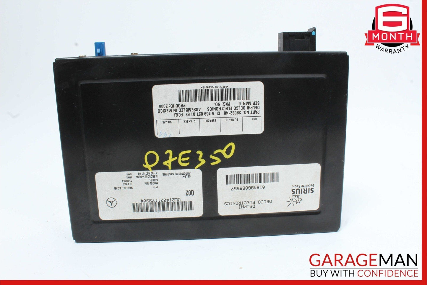 03-09 Mercedes W211 E350 CLK350 Sirius Satellite Radio Receiver 1698270162 OEM