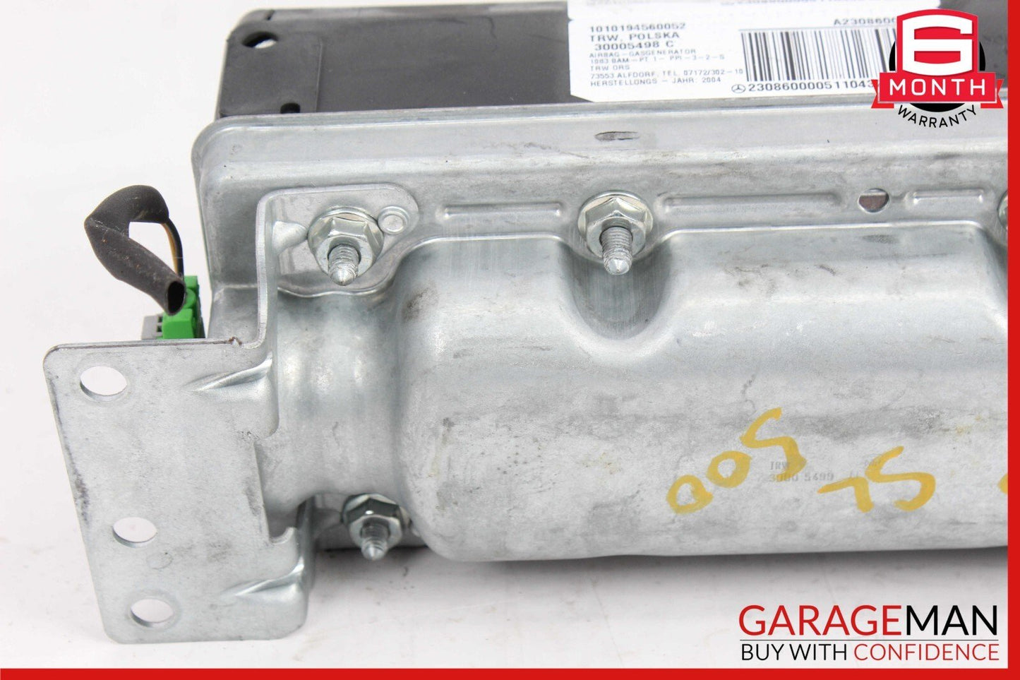03-12 Mercedes R230 SL500 SL550 SL65 Front Passenger Side Dash Airbag Air Bag