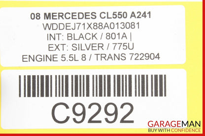 07-13 Mercedes W216 CL550 S550 Headlight Head Light Lamp Switch Control OEM