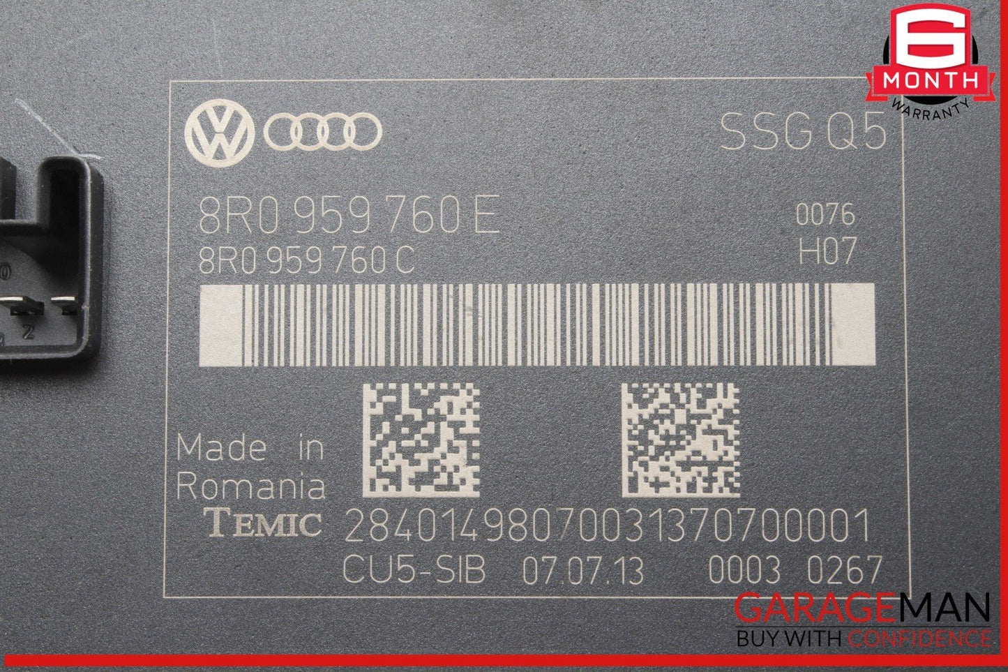 14-17 Audi SQ5 Front Left Driver Side Memory Seat Control Module Unit OEM