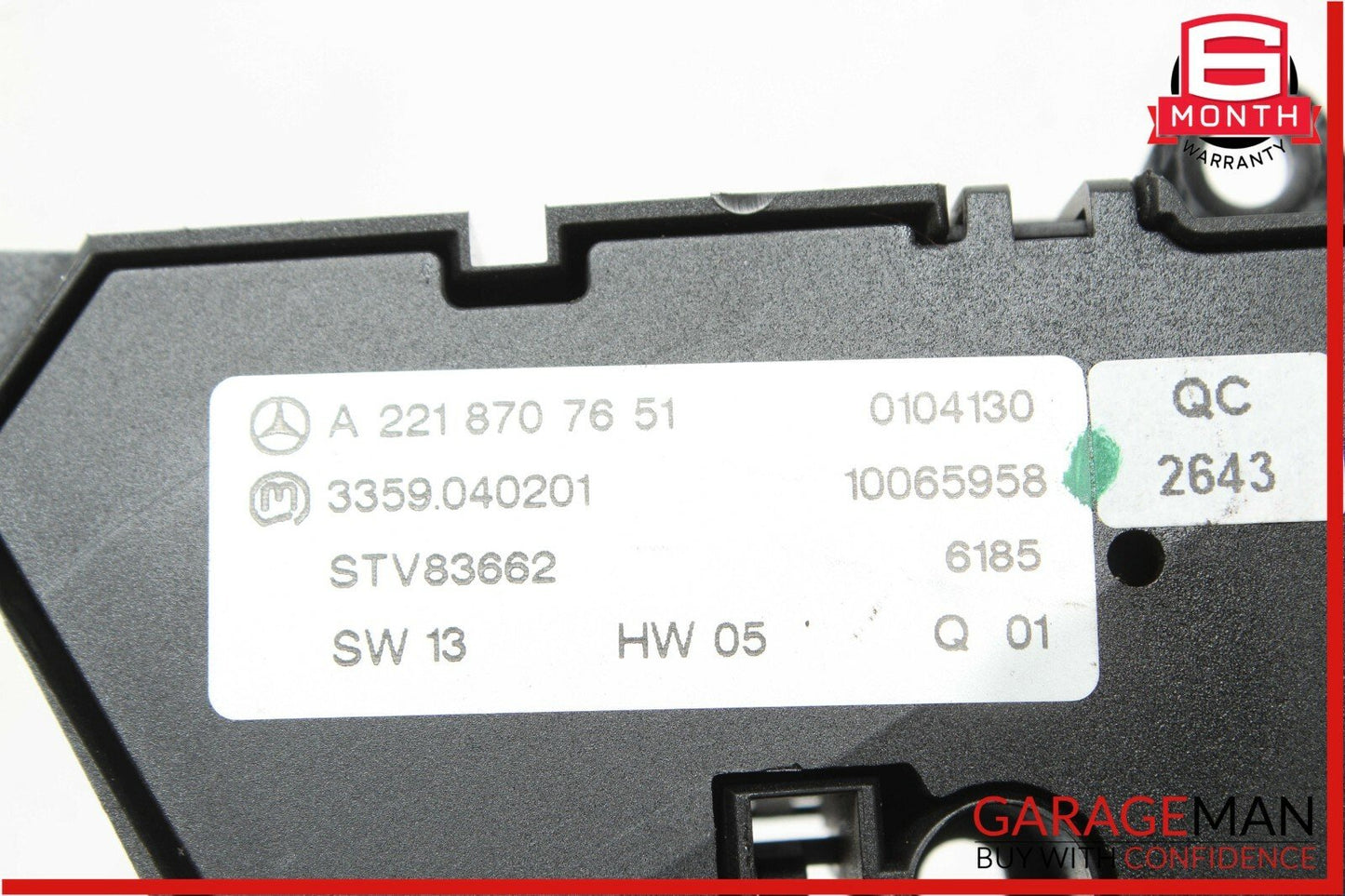 07-13 Mercedes W221 S550 CL550 Front Left Side Seat Control Switch Set Assembly