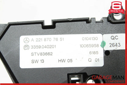 07-13 Mercedes W221 S550 CL550 Front Left Side Seat Control Switch Set Assembly