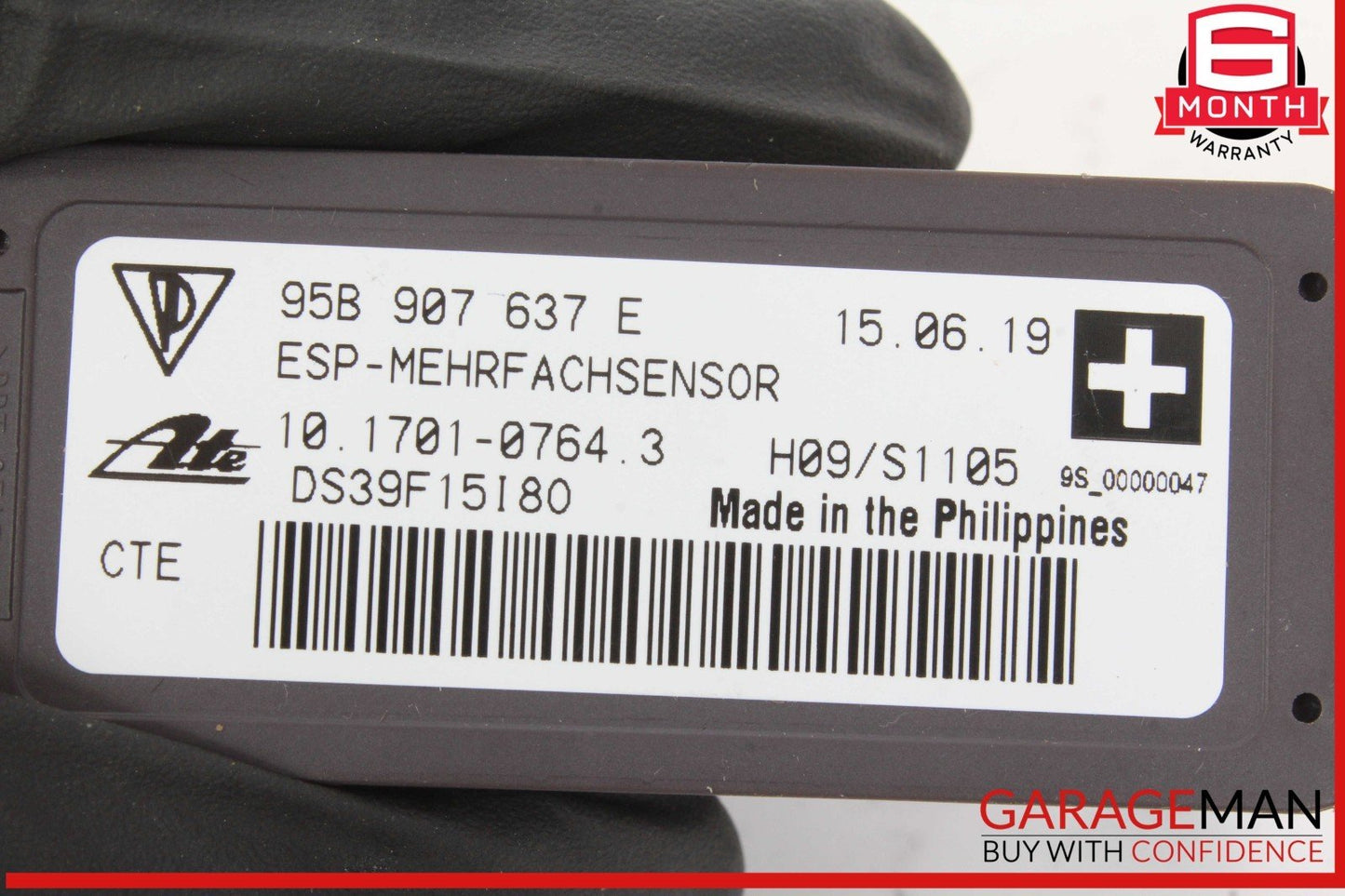 15-24 Porsche Macan 95B Yaw Rate Sensor Control Module Unit 95B907637E OEM