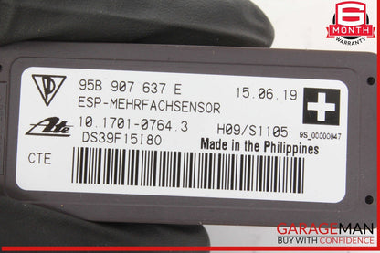15-24 Porsche Macan 95B Yaw Rate Sensor Control Module Unit 95B907637E OEM