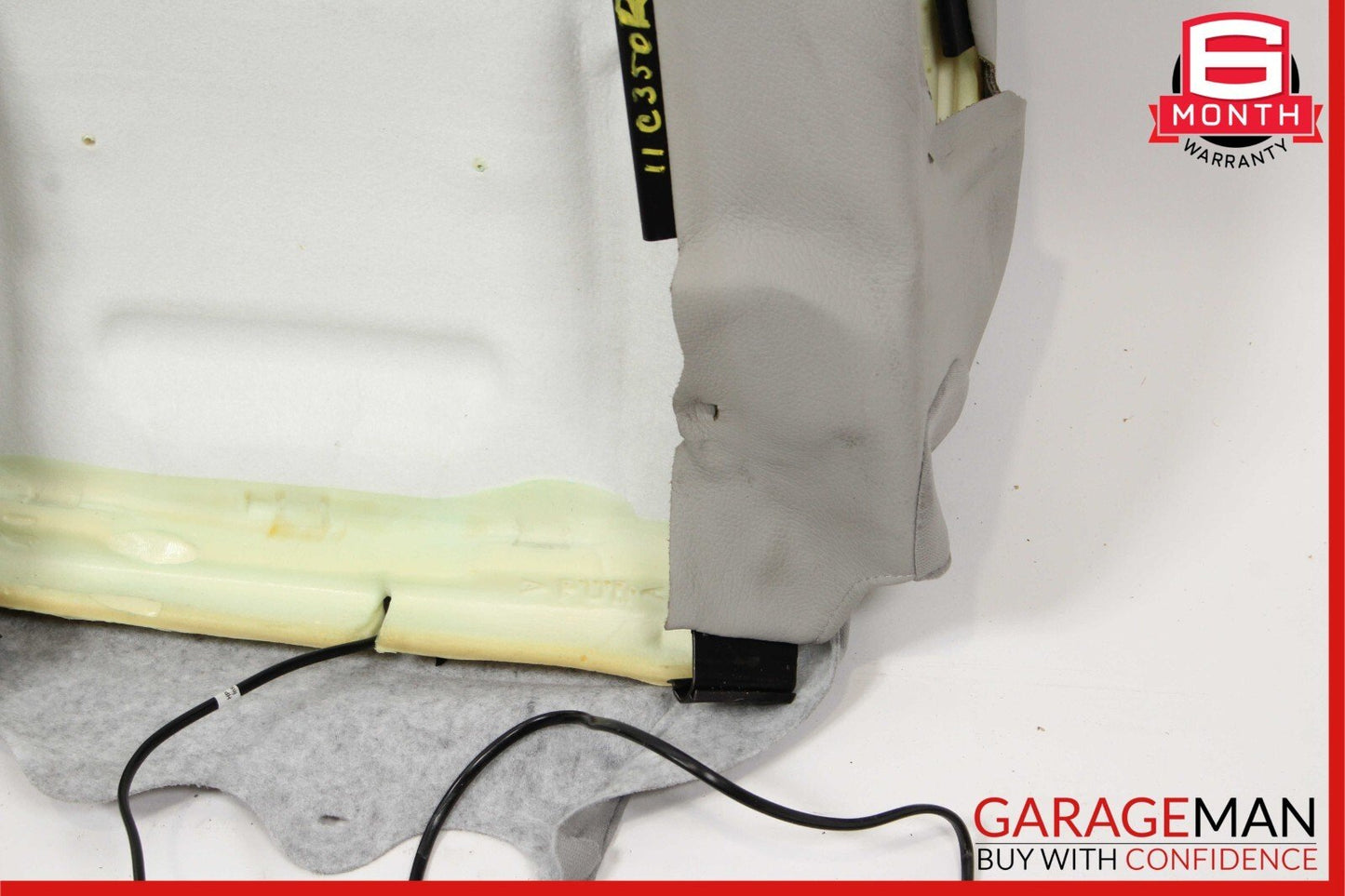 12-14 Mercedes W204 C350 Sedan Front Right Side Top Upper Seat Cushion Gray OEM