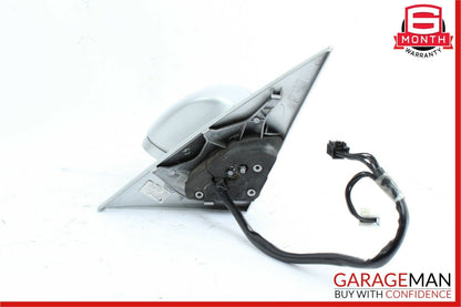 06-08 Mercedes W219 CLS500 Front Left Side Door Mirror Rear View Cubanite Silver