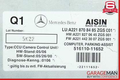 07-14 Mercedes W221 S550 CL550 Rear View Backup Camera Control Module Unit OEM