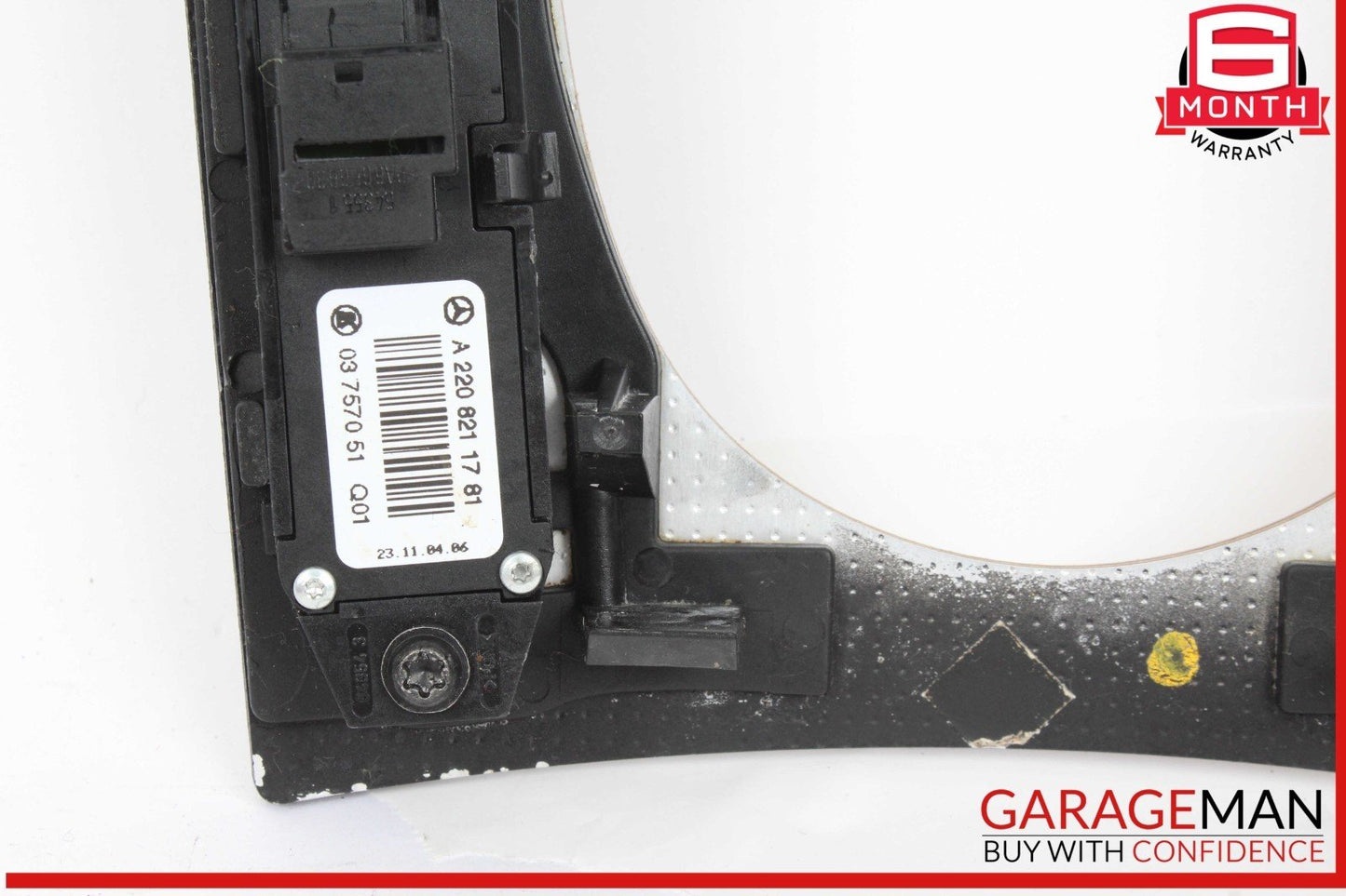 03-06 Mercedes W220 S500 4MATIC Center Console Shifter Distronic Bezel Trim Wood