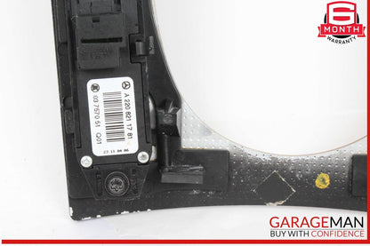 03-06 Mercedes W220 S500 4MATIC Center Console Shifter Distronic Bezel Trim Wood