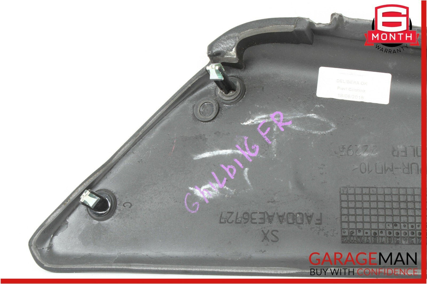 14-17 Maserati Ghibli Front Right Center Console Trim Panel Cover OEM