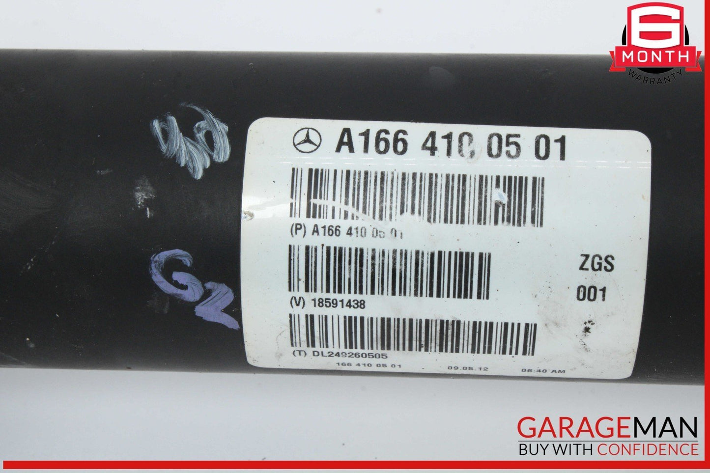 13-16 Mercedes X166 GL450 Front Driveshaft Drive Prop Propeller Shaft OEM