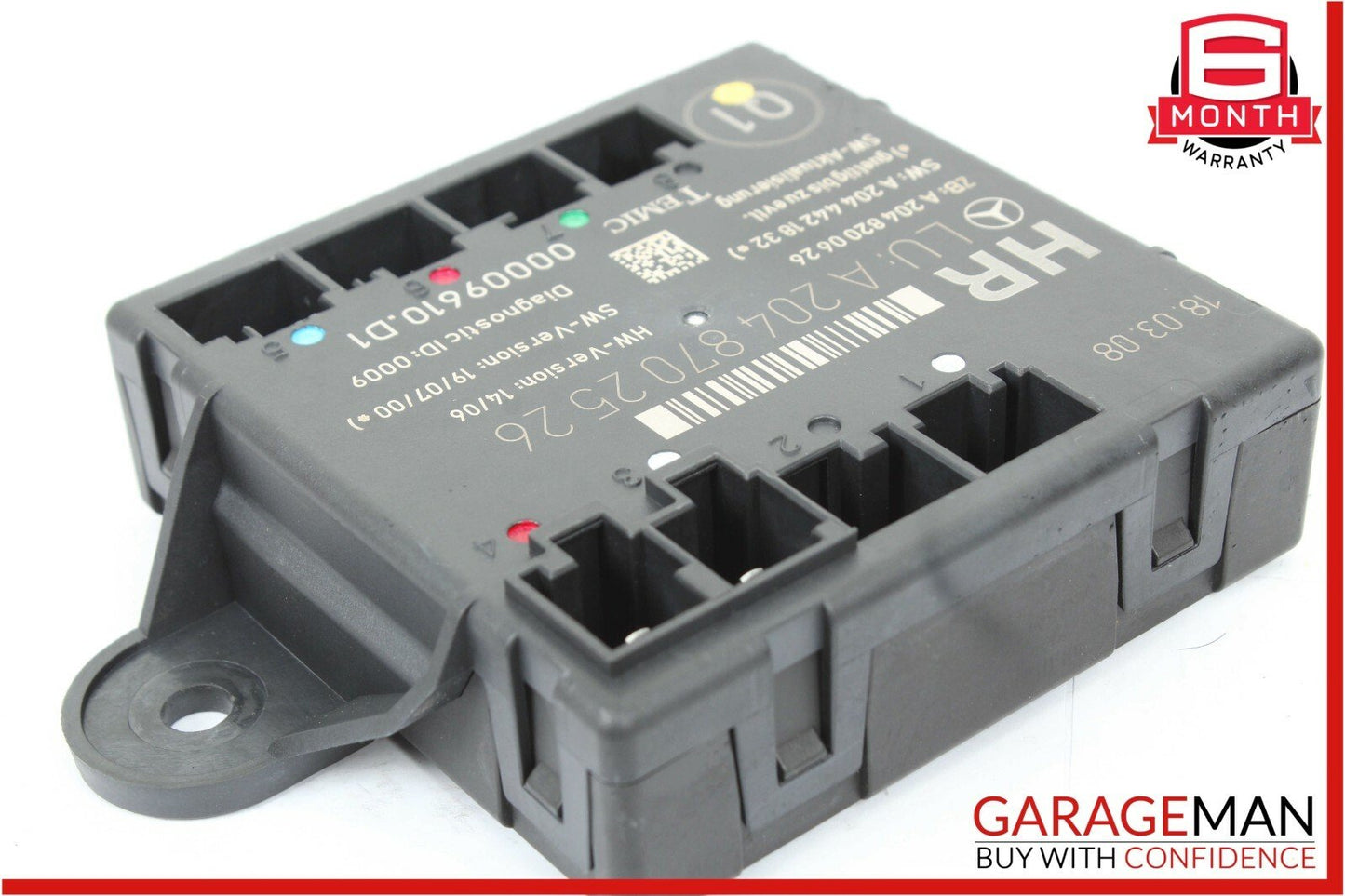 08-14 Mercedes W204 C300 Rear Right Passenger Side Door Controller Module Unit