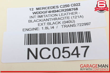 08-18 Mercedes W204 C250 C300 Rear Left Driver Side Door Control Module OEM