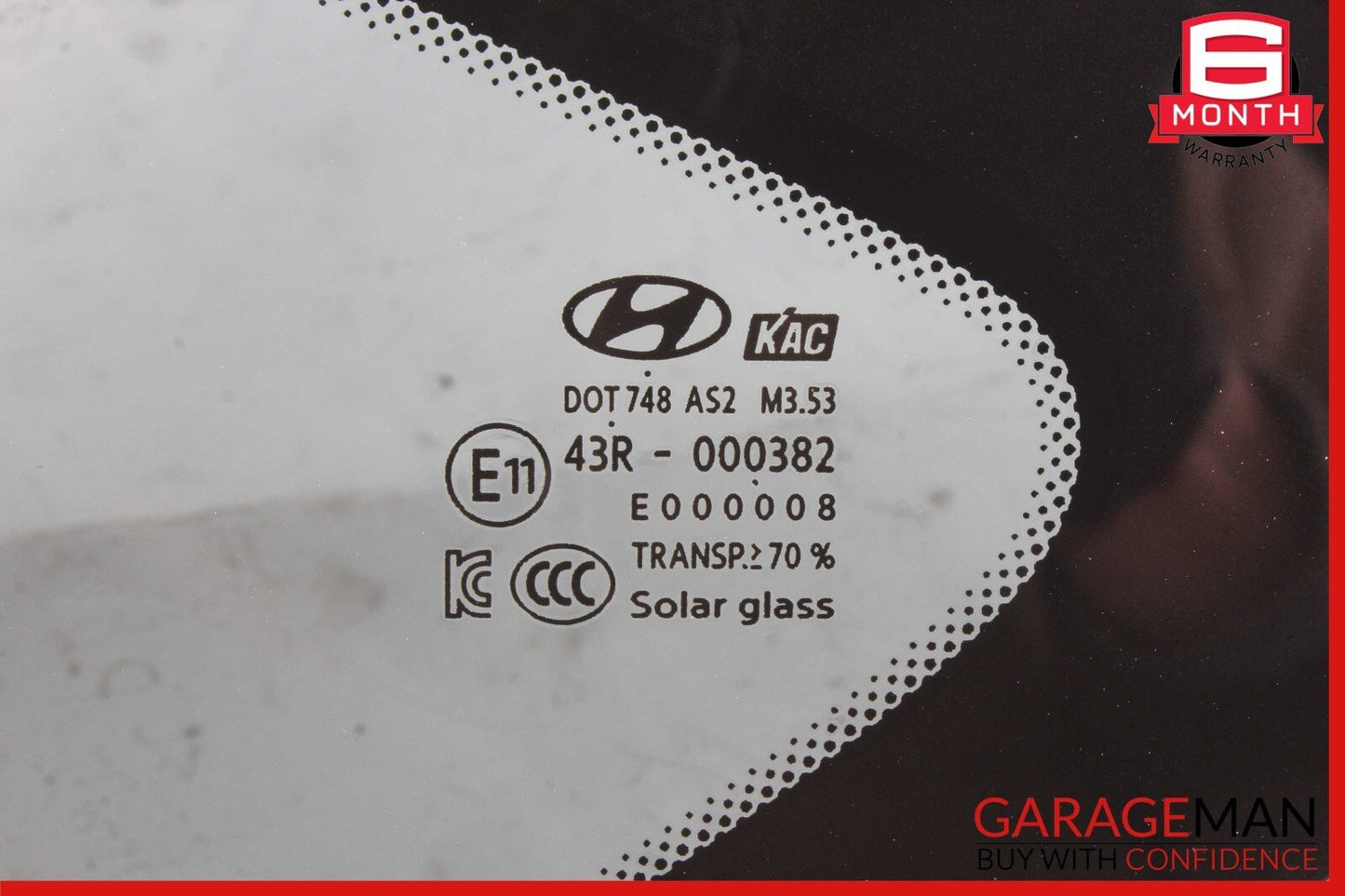 15-20 Hyundai Genesis Rear Left Side Quarter Glass Window Panel OEM
