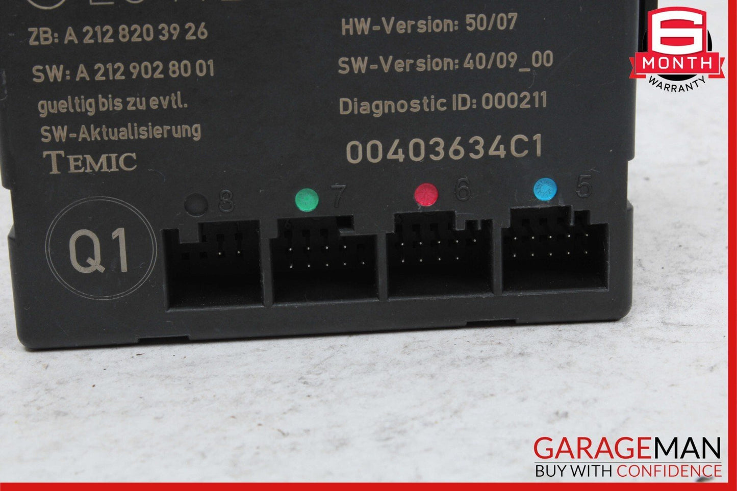 08-15 Mercedes W212 E350 C350 Front Left Side Door Control Module 2129004402 OEM