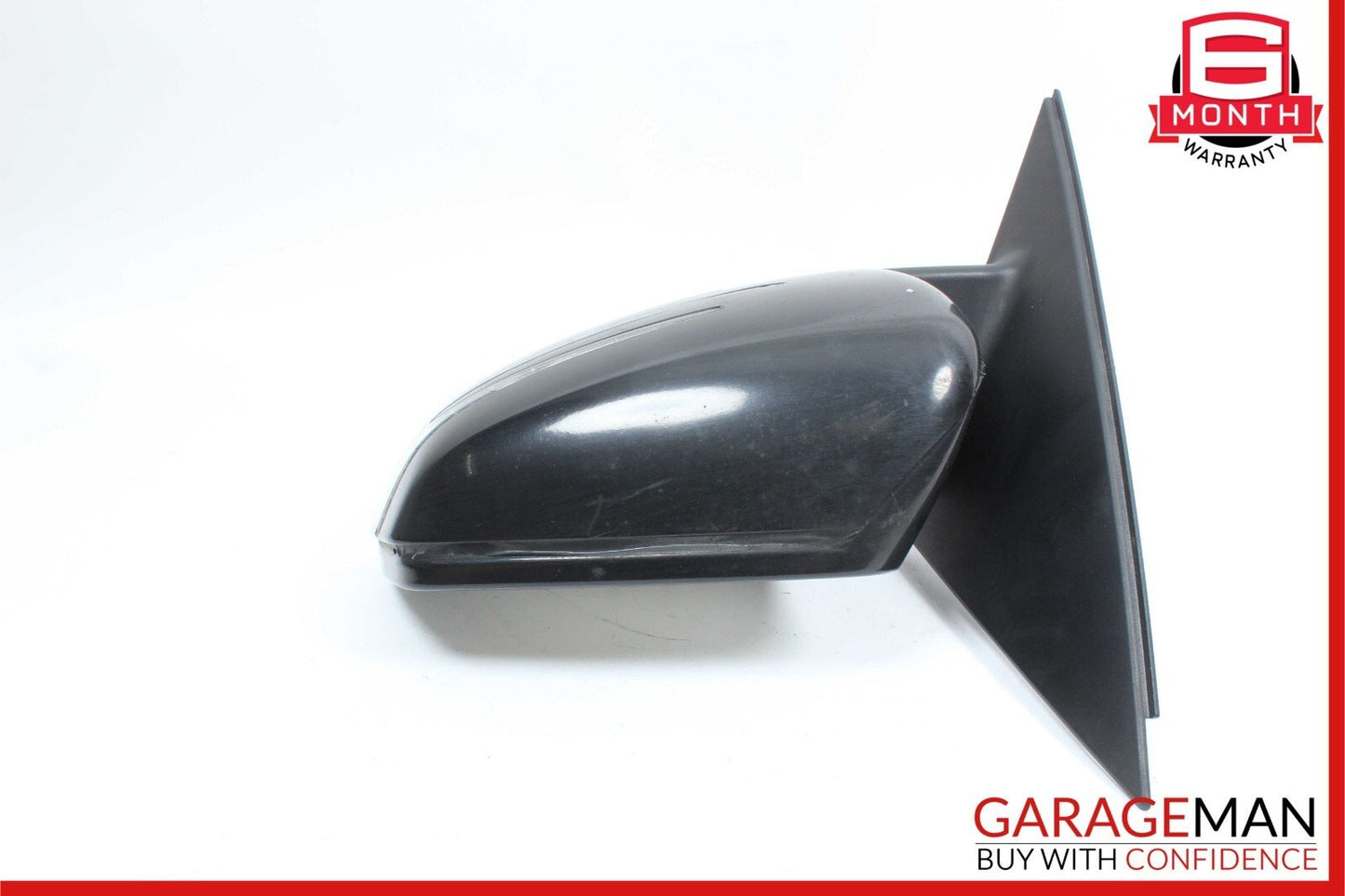 10-11 Mercedes W204 C250 C63 AMG Front Left Side Rear View Door Mirror Black OEM