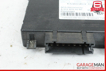 03-11 Mercedes W211 E350 CLS550 Front Right Side Seat Control Module Unit