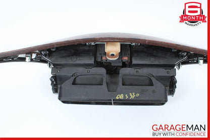 07-14 Mercedes W221 S550 Center Dash Heater Switch Control Panel Assembly Wood