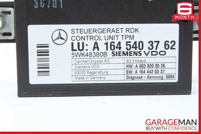 06-13 Mercedes W211 E350 CL550 R350 TPMS Tire Pressure Control 1645404701 OEM