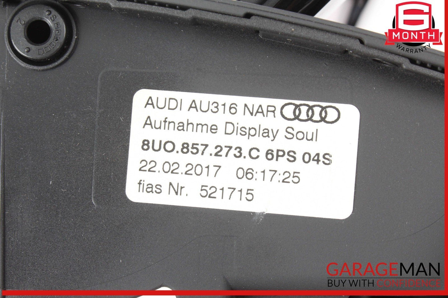 15-18 Audi Q3 Dashboard Navigation Information Display Screen Monitor 8U0857273C