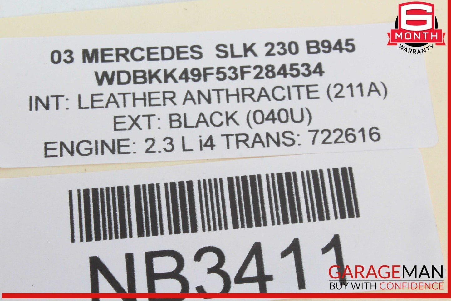 01-04 Mercedes R170 SLK230 Front Left Driver Side Exterior Door Handle OEM