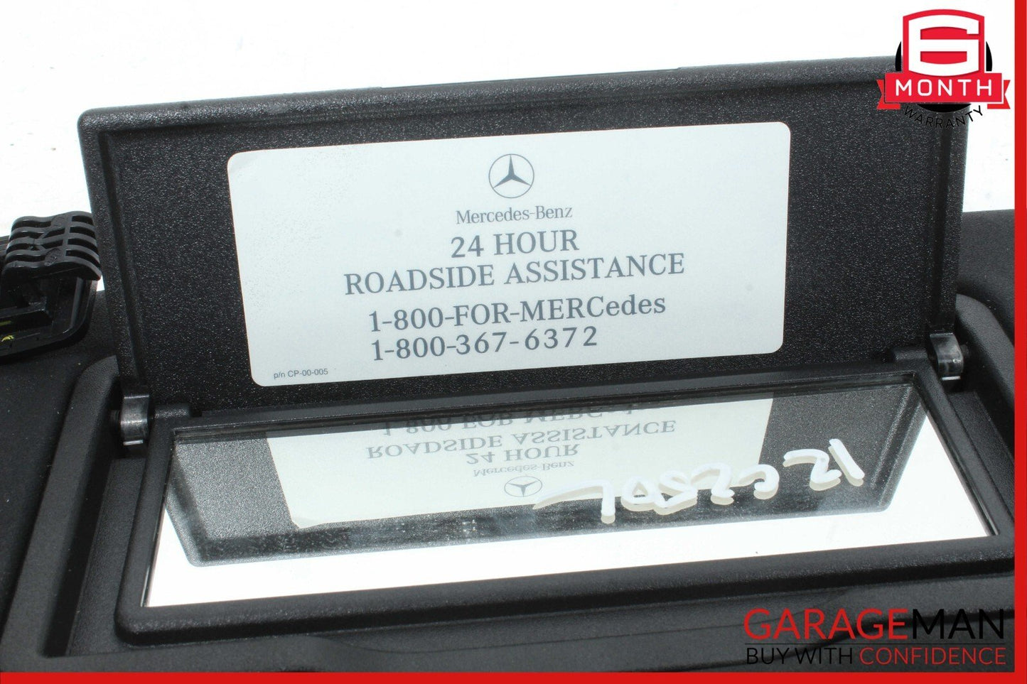 08-14 Mercedes W204 C250 Front Left Side Sun Visor Sunvisor Shade Cover OEM