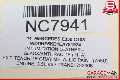 08-16 Mercedes W212 E350 E400 Rear Left Driver Side Window Regulator Motor OEM