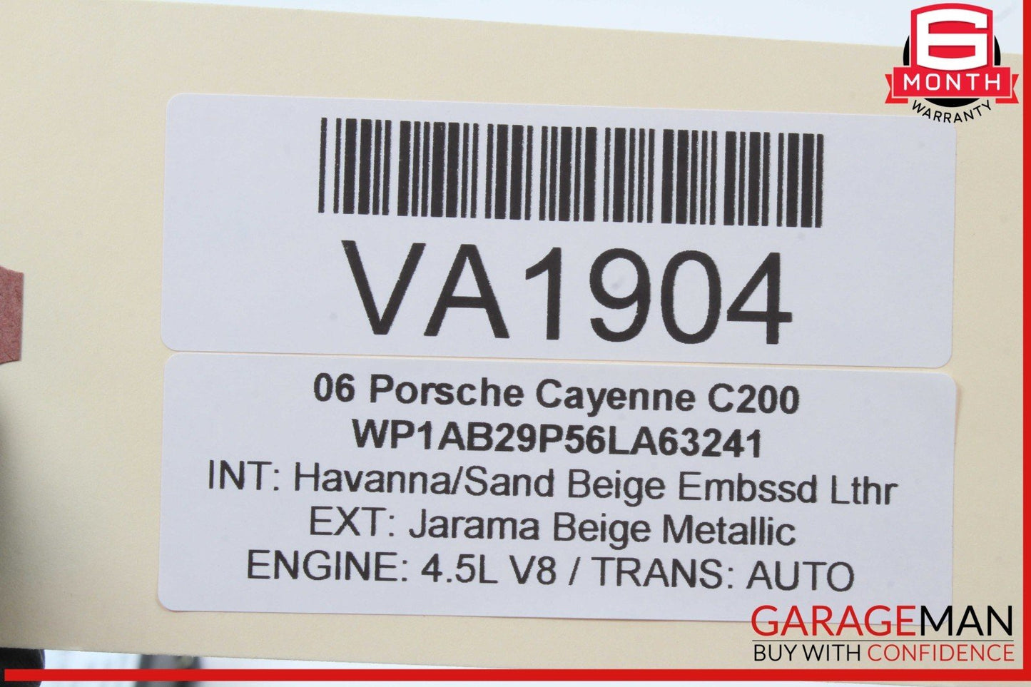 03-10 Porsche Cayenne 955 957 Weight Sensor Control Module Unit 7L5959339B OEM