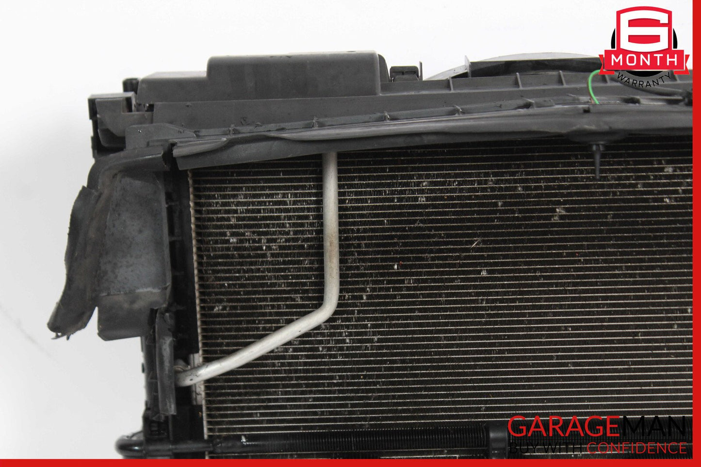08-15 Mercedes W204 C300 Engine Water Cooling A/C Condenser Radiator w/ Fan OEM