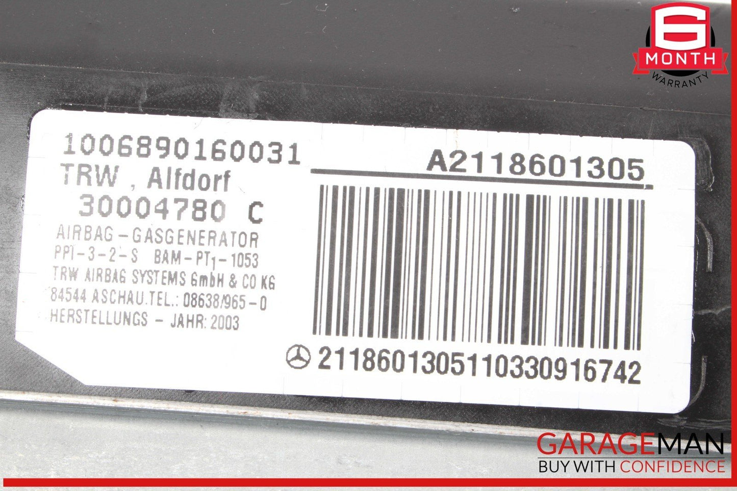 03-09 Mercedes W211 E500 E55 AMG Dash Dashboard Glove Box Airbag Air Bag OEM